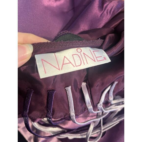 Vintage Nadine Purple Ombré Whimsygoth Y2K Fairy Formal Maxi Dress Medium Aa - Picture 6 of 7